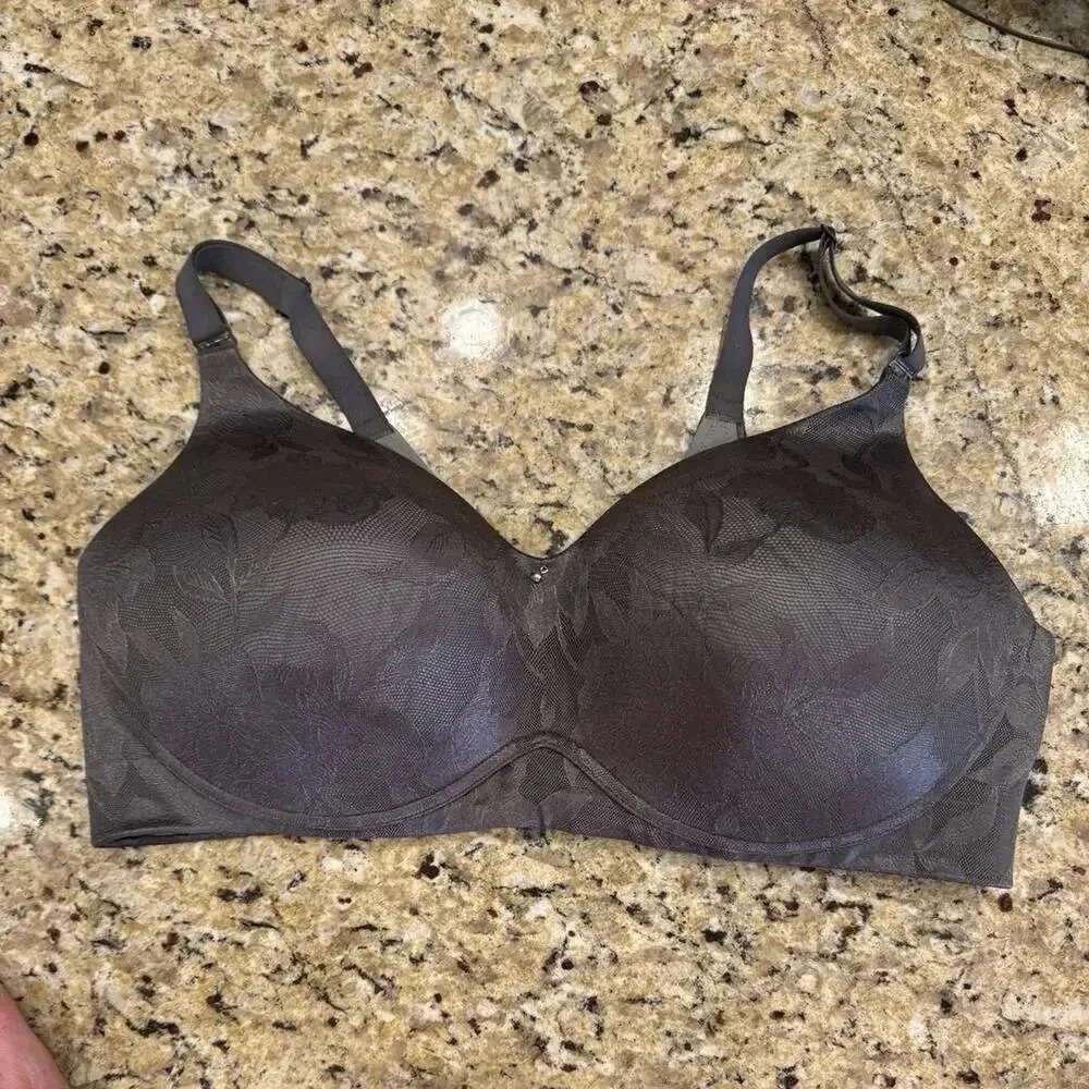 Lightly Lined No Wire Bra By Cacique in Grey size 40DDD